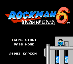 Rockman 6 - Innocent (demo) Title Screen